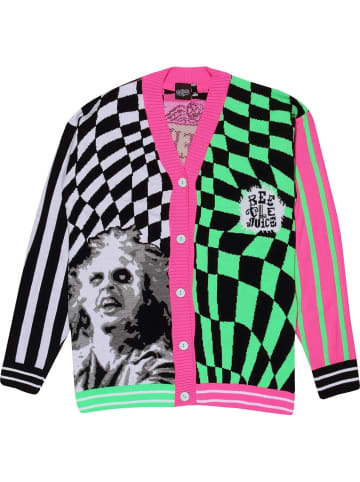 Beetlejuice Strickjacke / Cardigan "Showtime Strange And Unusual Cardigan" in Multicolor