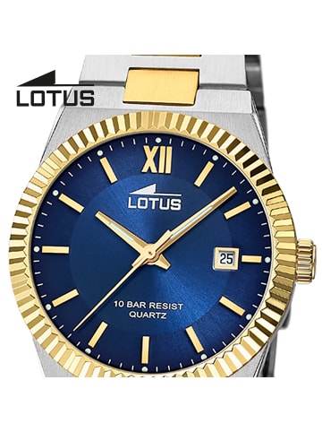 Lotus Chronograph-Armbanduhr Lotus Classic silber,gold mittel (ca. 31,5mm)