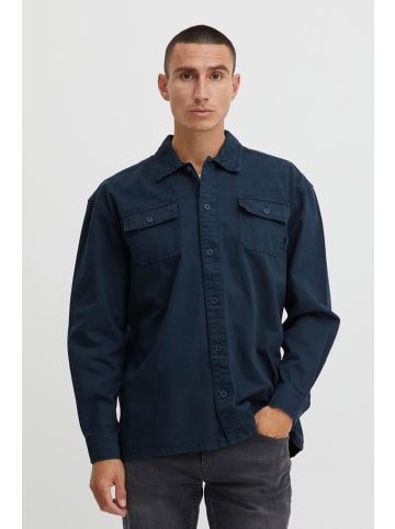 BLEND Langarmhemd Shirt in Blau