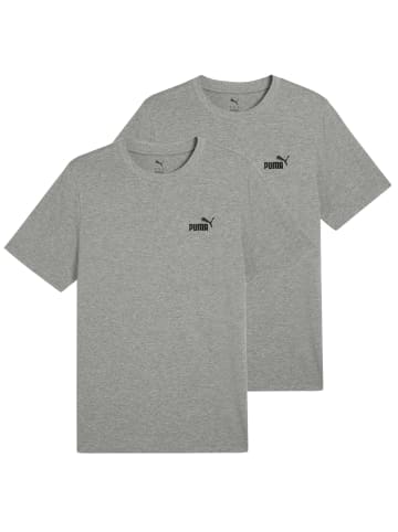 Puma T-Shirt 2er Pack in Grau