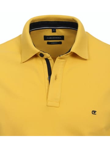 CASAMODA Polo-Shirt uni 004470 in Gelb