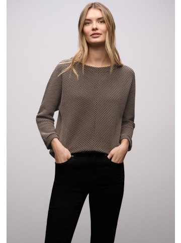 Street One Langarmshirt in taupe schoko - 0004