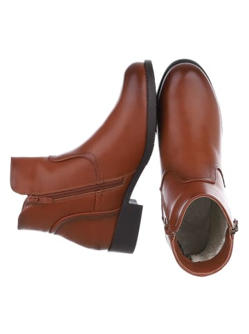 Ital-Design Stiefelette in Camel