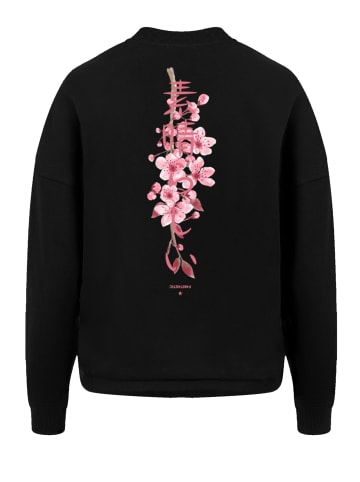 F4NT4STIC Oversize Sweatshirt Kirschblüte Japan in schwarz