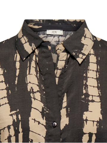 JACQUELINE de YONG Bluse Elegantes Oberteil mit Knopfleiste Hemdkragen in Braun