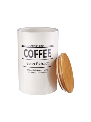 Butlers Vorratsdose Coffee 1100ml KARLTON BROS. in Weiß