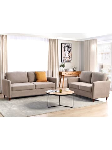 Beliani Sitzgruppe MARE in Beige/Braun