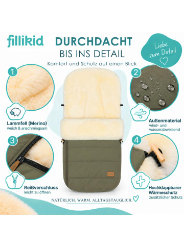 fillikid Winterfußsack Bernina Lammfell Exklusiv in Grün
