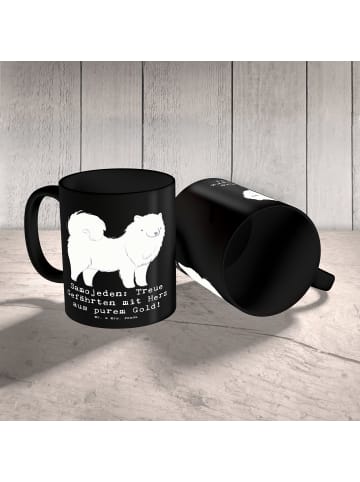Mr. & Mrs. Panda Mug Menschojede Herz mit Spruch in Schwarz