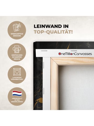 MuchoWow Leinwand Bilder Goldfarben