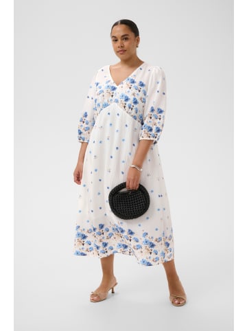 KAFFE curve Kleid KCrosa Regular fit in Blue Tones Border Flower
