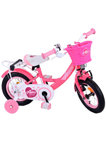 Volare Kinderfahrrad Ashley für Mädchen 12 Zoll Kinderrad in Rot/Rosa 3 Jahre