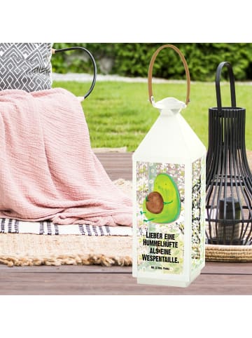 Mr. & Mrs. Panda Deko Laterne Avocado Pfeifen mit Spruch in Transparent