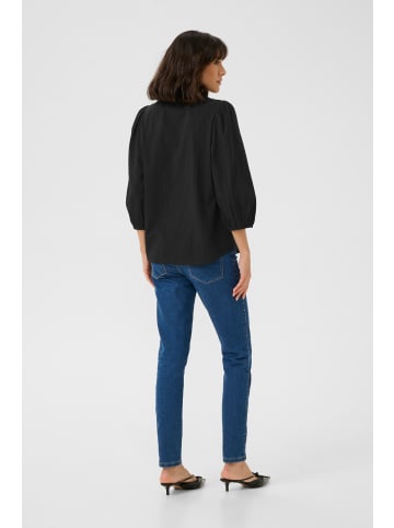 Kaffe Langarm-Bluse KAjollia Regular fit in Black Deep