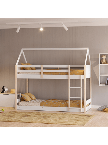 CALICOSY Montessori OSCAR in Weiß - (W) 200 x (H) 174,9 x (L) 104,7 cm