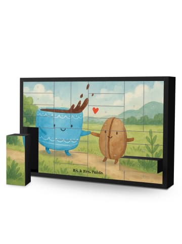 Mr. & Mrs. Panda Befüllbarer Adventskalender Kaffee Bohne Design... in Weiß