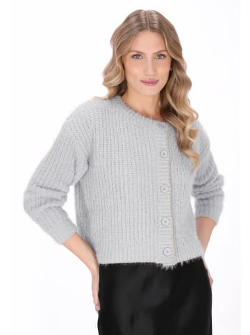 DreiMaster Vintage Women Cardigan in grey melange