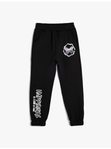 KOTON Sweathose in Schwarz
