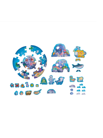Haba Steckpuzzle 3D Puzzle Unter Wasser in mehrfarbig