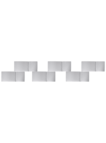 Beliani 6er-Set Auflagen JAVA/AMANTEA PREMIUM in Grau