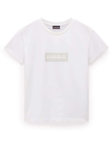 Napapijri T-Shirt "S-Box Logo Ss 1" in Weiß