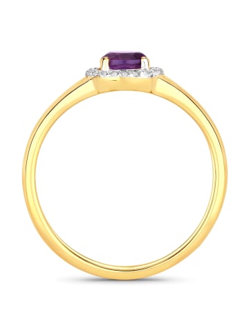 Rafaela Donata Ring Sterling Silber Amethyst in gelbgold