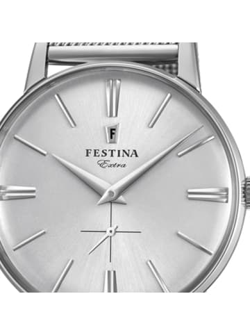 Festina Analog-Armbanduhr Festina Extra silber mittel (ca. 36mm)