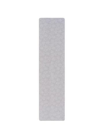 Snapstyle Läufer Feinschlinge Designer Teppich Circle in Grau