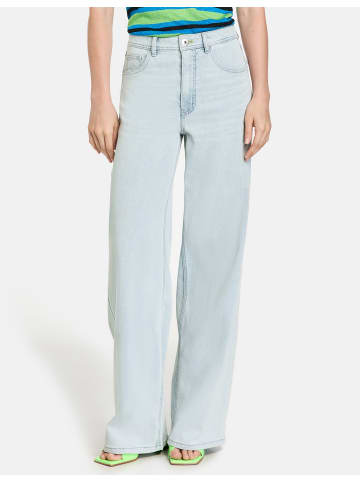 TAIFUN Hose Jeans lang in Bleached Blue Denim