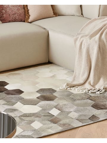 Beliani Patchwork SASON in Bunt/Grau/Weiß - (W) 140 x (H) 1 x (L) 200 cm