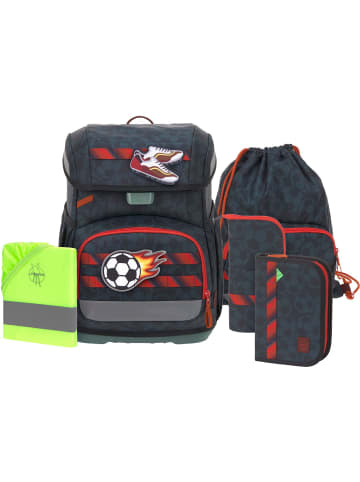 Lässig Ranzenset 6-tlg. Light Unique Football deep blue in blau