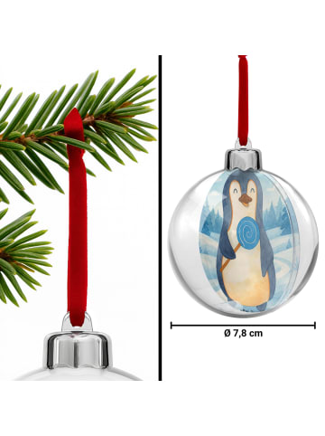 Mr. & Mrs. Panda weihnachtsanhänger Pinguin Lolli Design ohne Sp... in Weiß