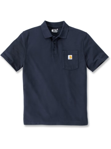 CARHARTT  Polo "Midweight S/S 106685" in Blau