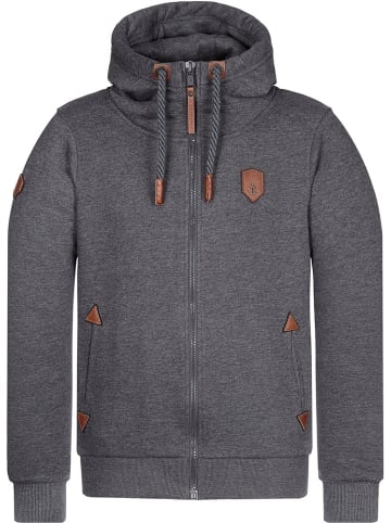 naketano Hoodie "Schwarzkopf" in Grau