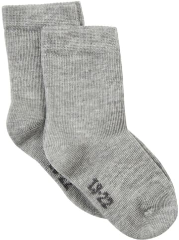 Minymo Kinder Socken "Ankle sock (2-pack)" in Grau
