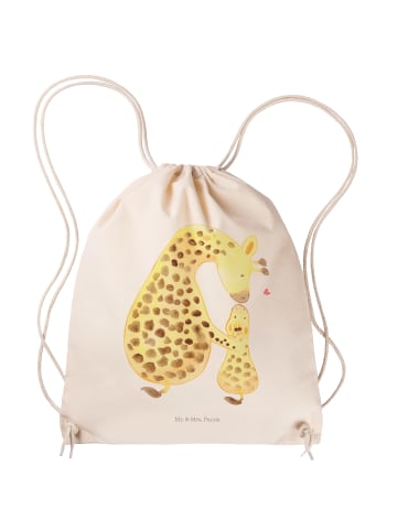 Mr. & Mrs. Panda Sportbeutel Giraffe Kind ohne Spruch in Creme