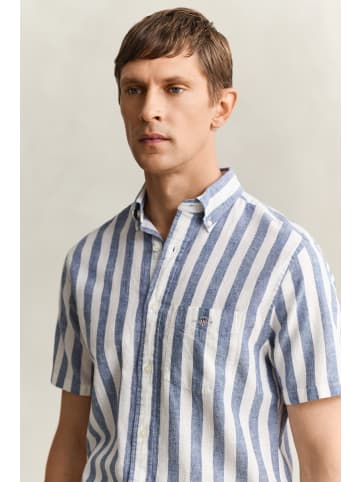 Gant Hemd in indigo weiß - 0003