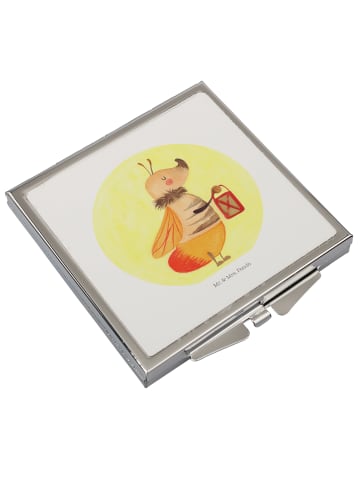 Mr. & Mrs. Panda Kosmetikspiegel Glühwürmchen ohne Spruch in Weiß