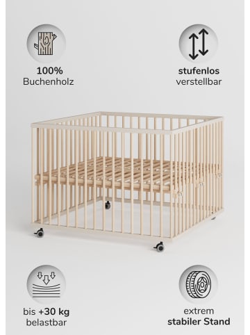 Sämann Sämann Laufgitter Matratze Cloud Air, Lattenrost & Sprossen sahara dust/natur