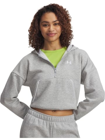 Under Armour Hoodie "Rival Piped Hoodie Half-Zip" in Grau