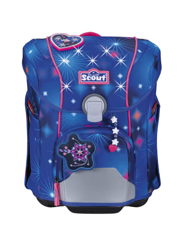 Scout Micro LED Schulranzen-Set 4-tlg. Sparkling Dream in blau