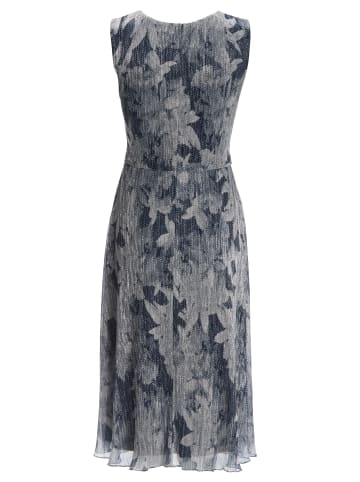 SWING Abendkleid in marine silber - 0001