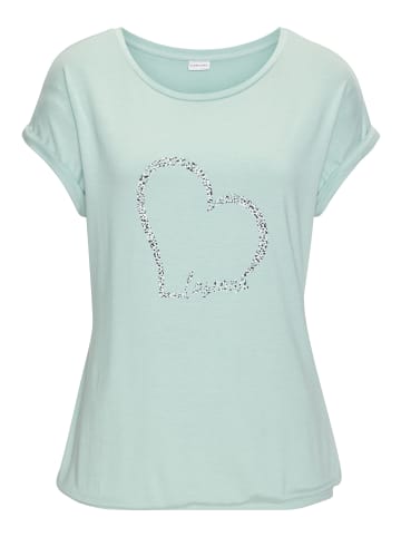 LASCANA Kurzarmshirt in mint
