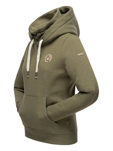 Marikoo Kapuzensweatshirt Chihiroo in Dusty Olive Melange