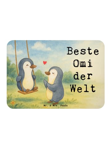 Mr. & Mrs. Panda Magnet Pinguin Beste Omi der Welt Design mit Sp... in Weiß