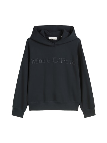 Marc O'Polo Logo-Kapuzensweatshirt relaxed in Deep Night Blue