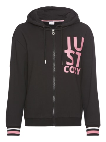 Kangaroos Kapuzensweatjacke in schwarz-pink
