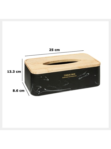 5five Simply Smart Taschentuchbox in schwarz