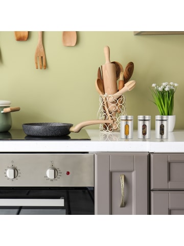 relaxdays 12er-Set: Gewürzstreuer in Silber - (H) 8,5 cm