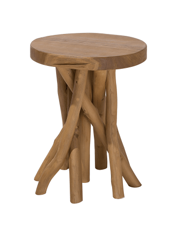 Beliani Beistelltisch MERRITT in Braun - (W) 33 x (H) 45 x (L) 36 cm